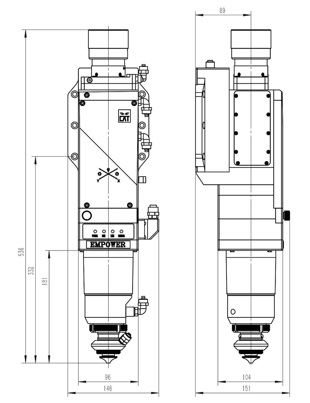 RayTools BS40K Product Size