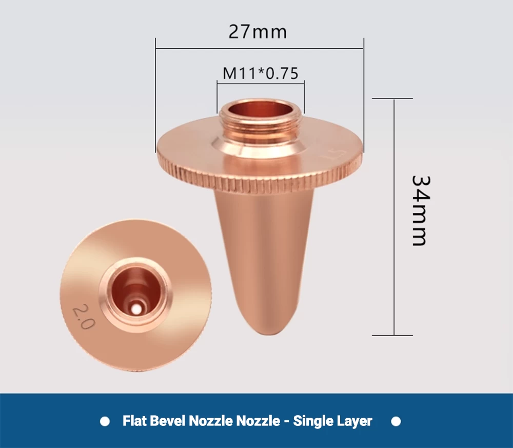 BOCI Laser Nozzles D27 M11 H34 Product Size 1