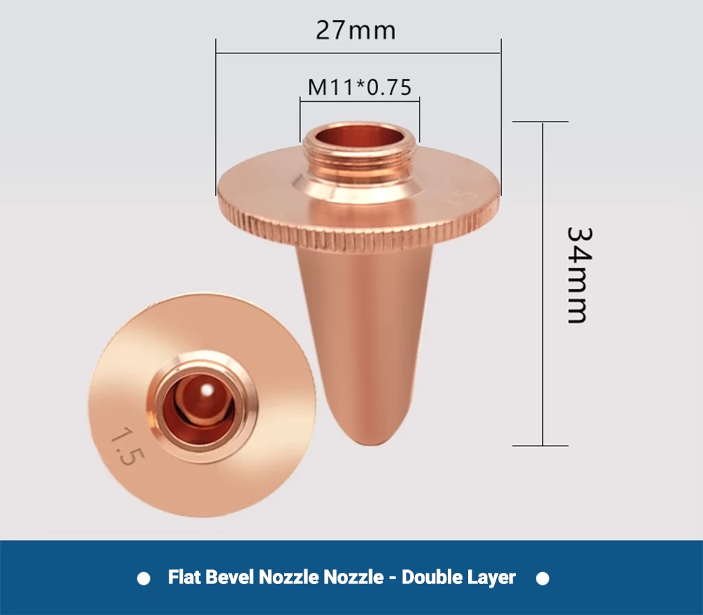 BOCI Laser Nozzles D27 M11 H34 Product Size 2